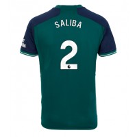 Fotbalové Dres Arsenal William Saliba #2 Alternativní 2023-24 Krátký Rukáv